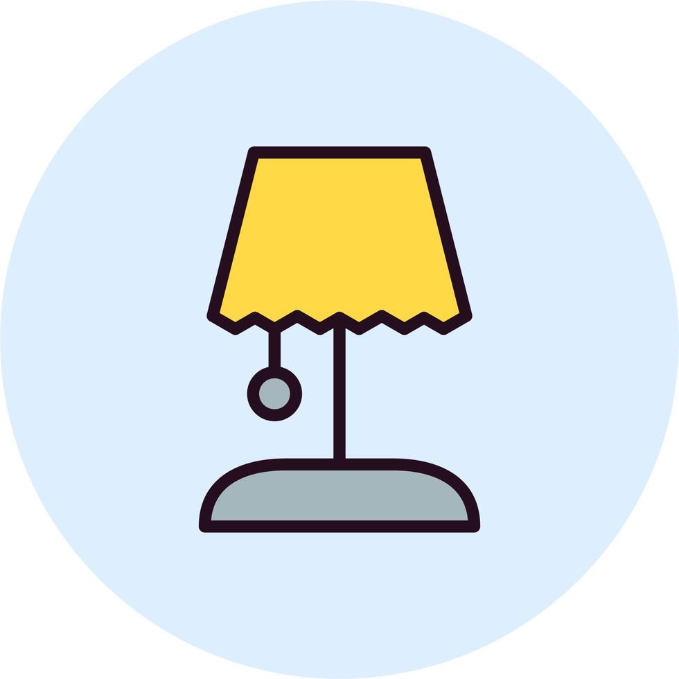 Desk Lamp Vector Icon