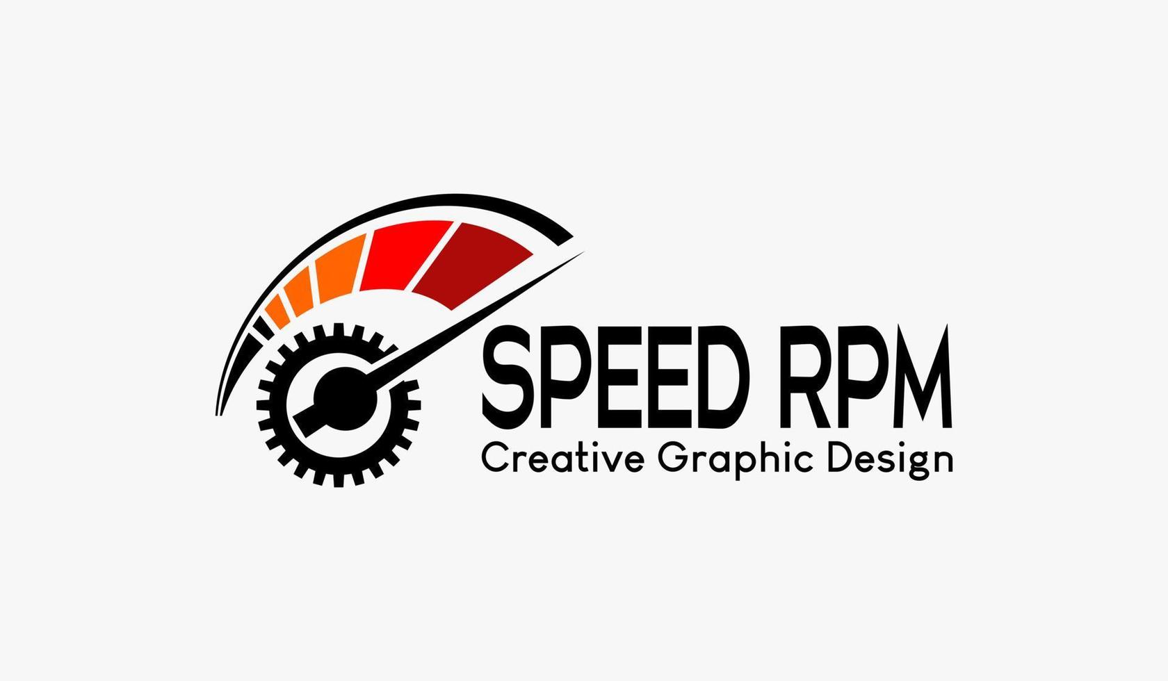 rpm velocidad vector logo, moderno resumen vector logo modelo. icono