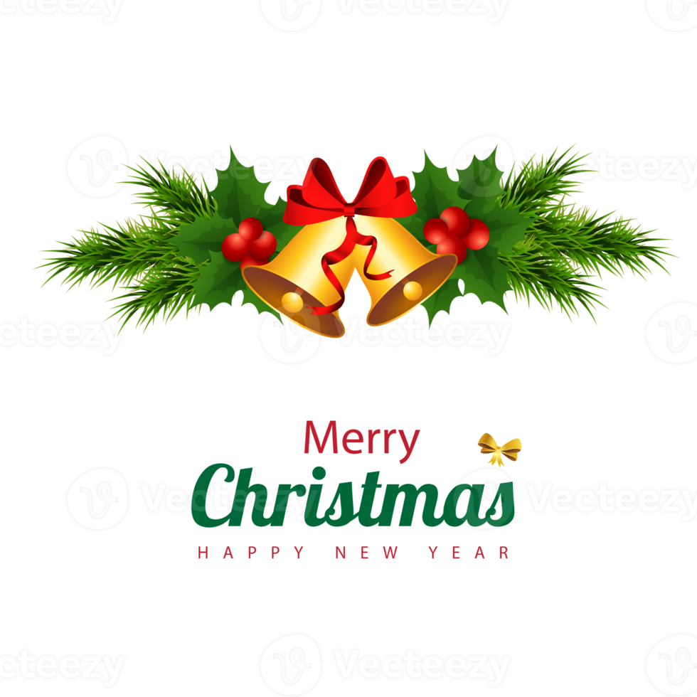 Merry christmas decorative festival wishes greeting design png