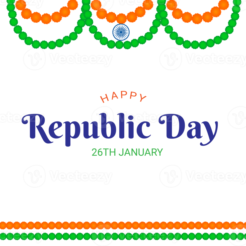 Happy republic day india 26 january 19771768 PNG