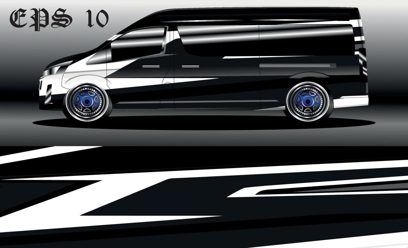 racing background vector for camper van car wraps and more