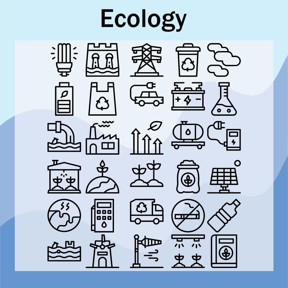 ecology icon pack pro download trash green bulb battery vector