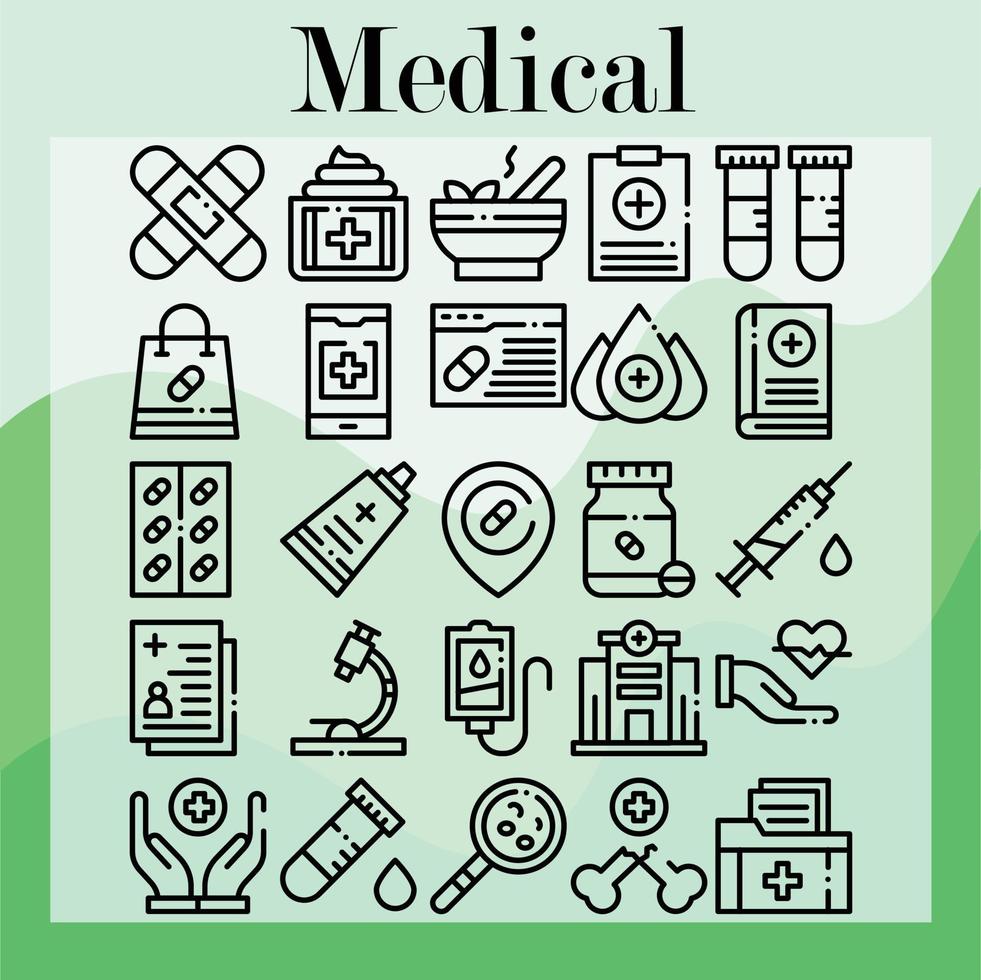 médico icono paquete Pro descargar vector