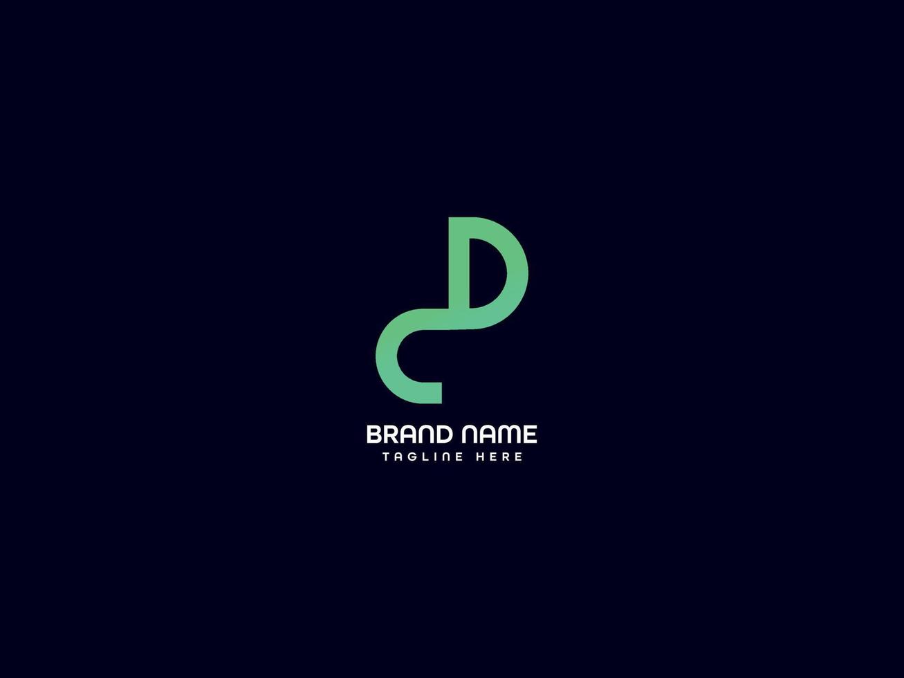 cp letter logo vector