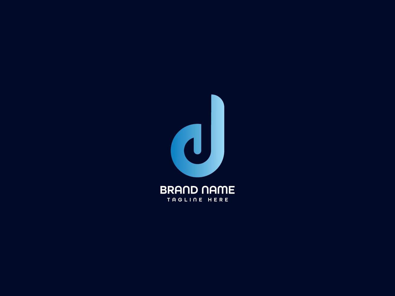 d letter logo vector