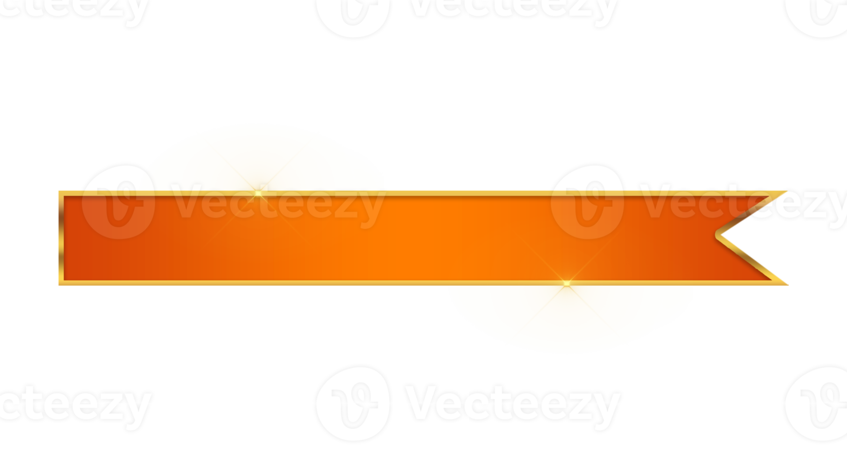 Premium gradient ppt text box orange and gold frame png