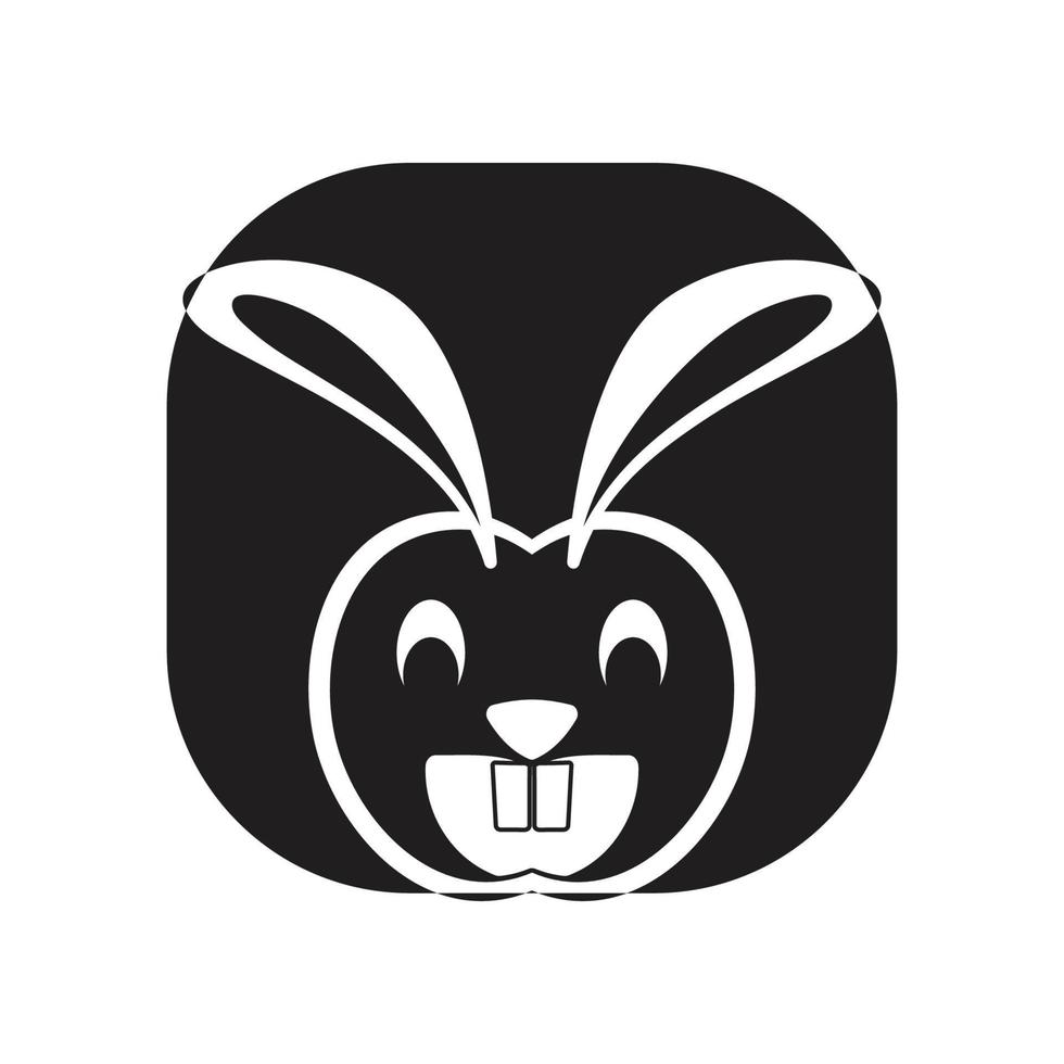 Rabbit vector icon illustration design