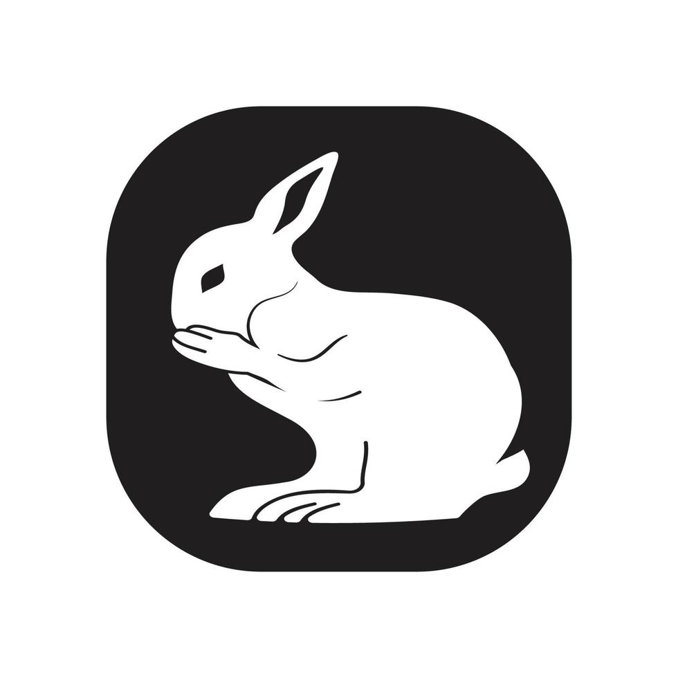 Rabbit vector icon illustration design