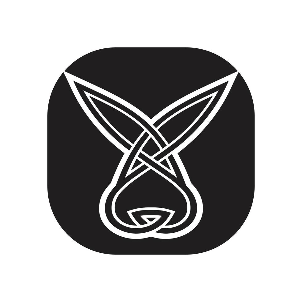 Rabbit vector icon illustration design