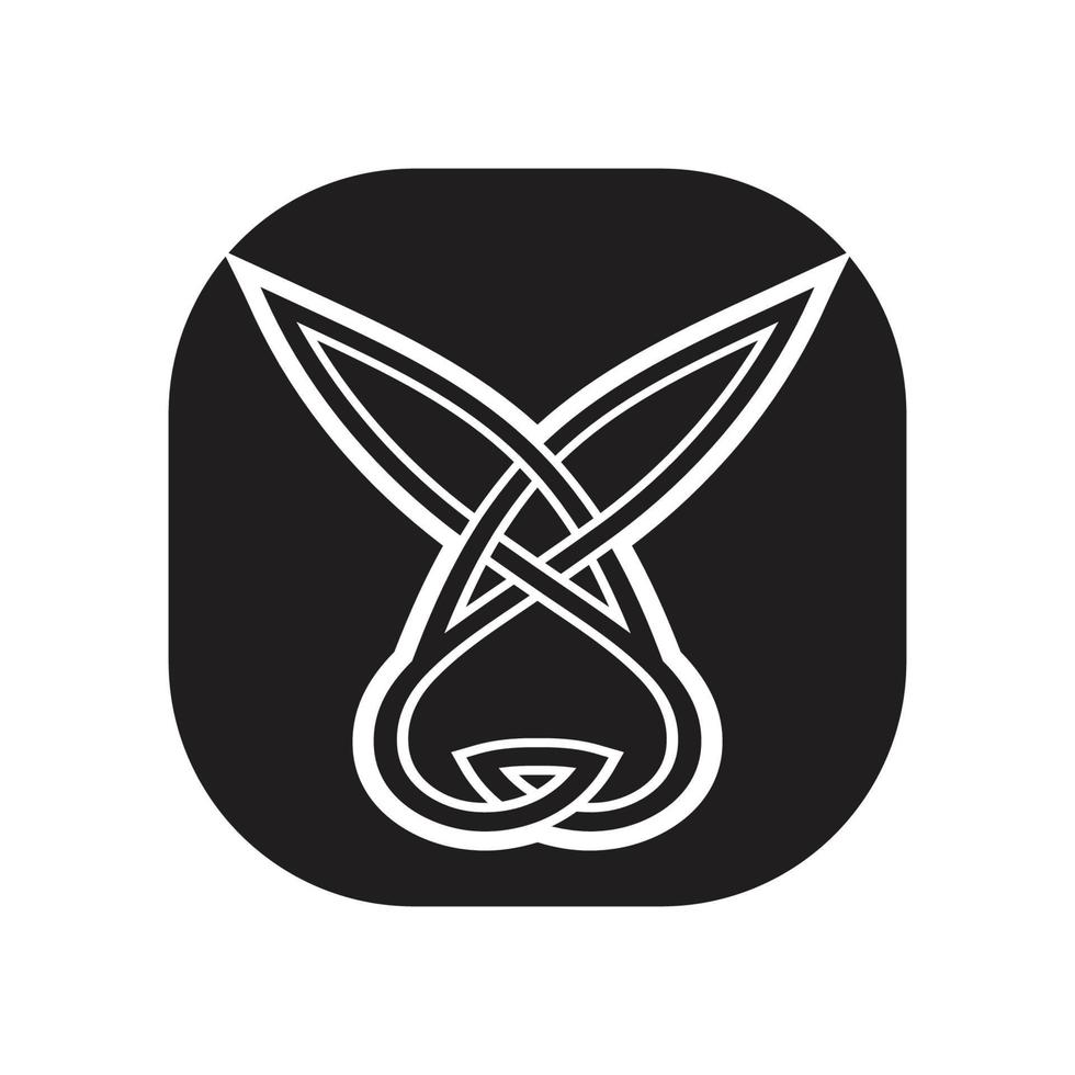 Rabbit vector icon illustration design