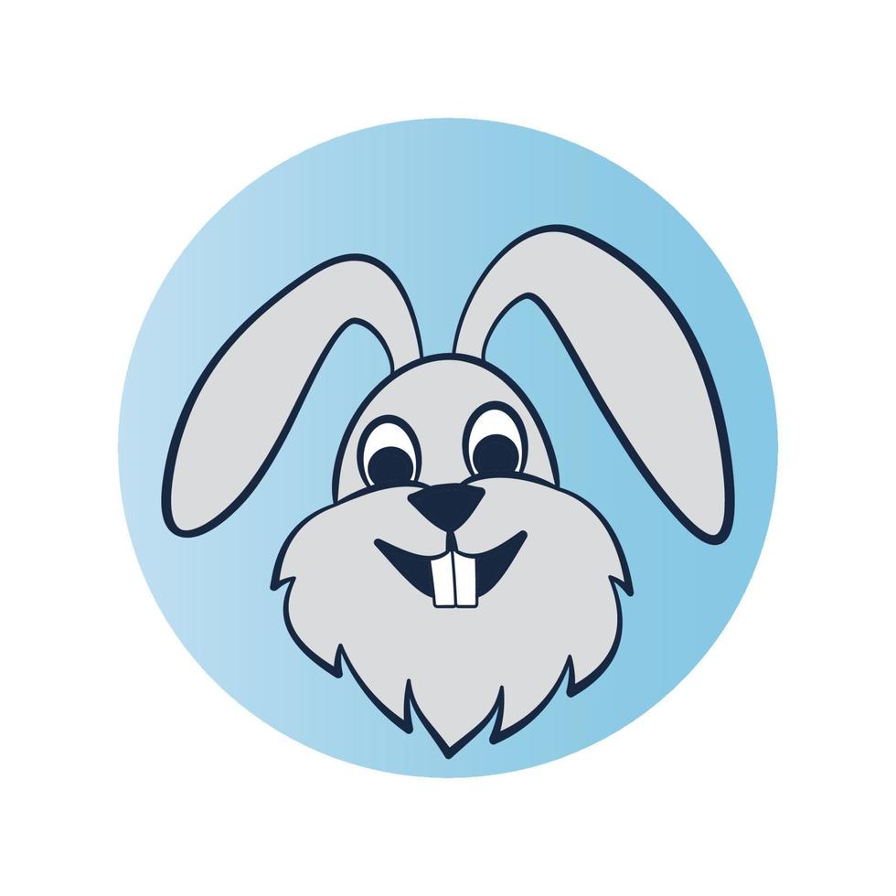 Rabbit vector icon illustration design