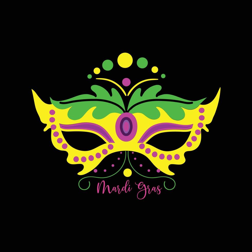 Mardi Gras vector t-shirt design. Mardi Gras t-shirt design. Can be used for Print mugs, sticker designs, greeting cards, posters, bags, and t-shirts