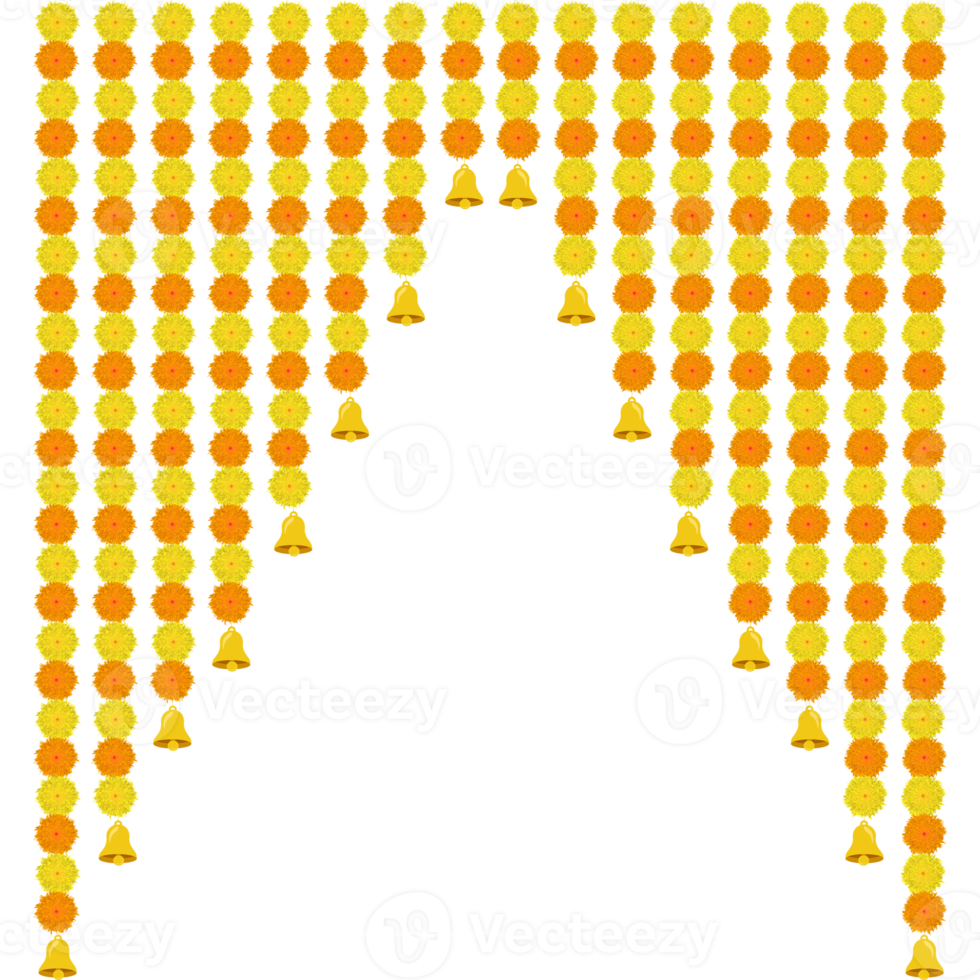 Toran calêndula decoração ganapati diwali karwa choth indiano festivais png