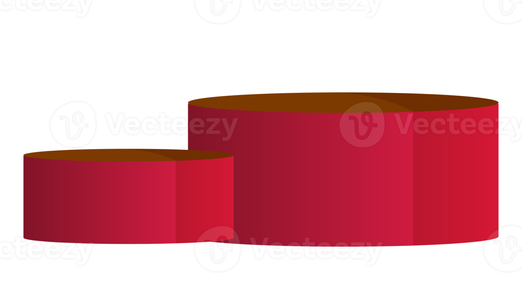 vermelho pódio para produtos mostrar png