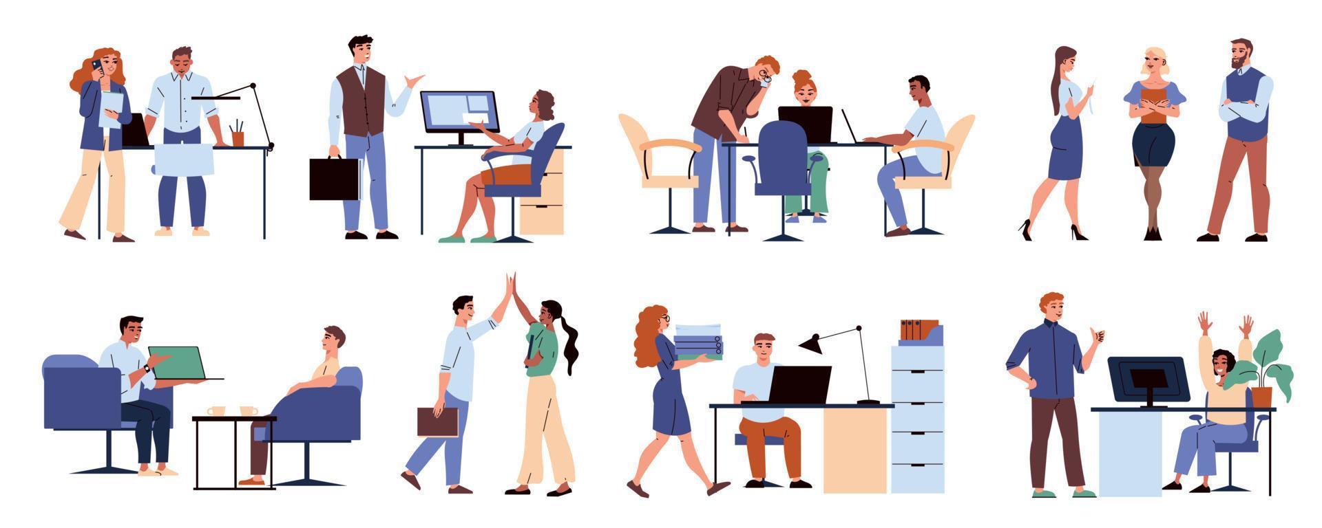 Office People Set vector