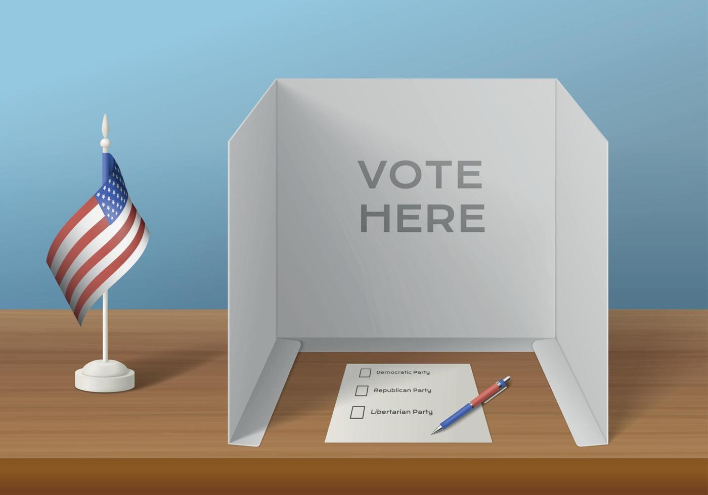 American Elections Place Composition vector