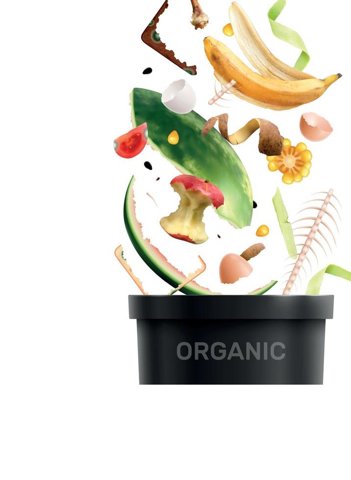Organic Food Waste Composition vector