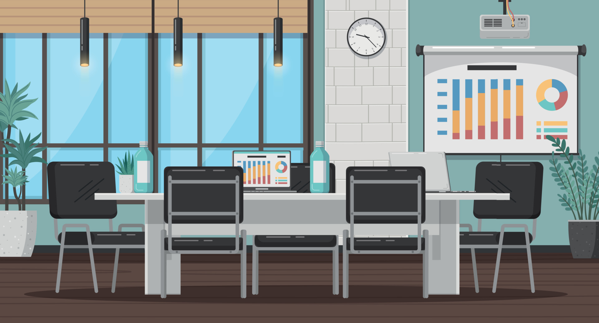 Meeting Room Cartoon 19775102 Vector Art at Vecteezy