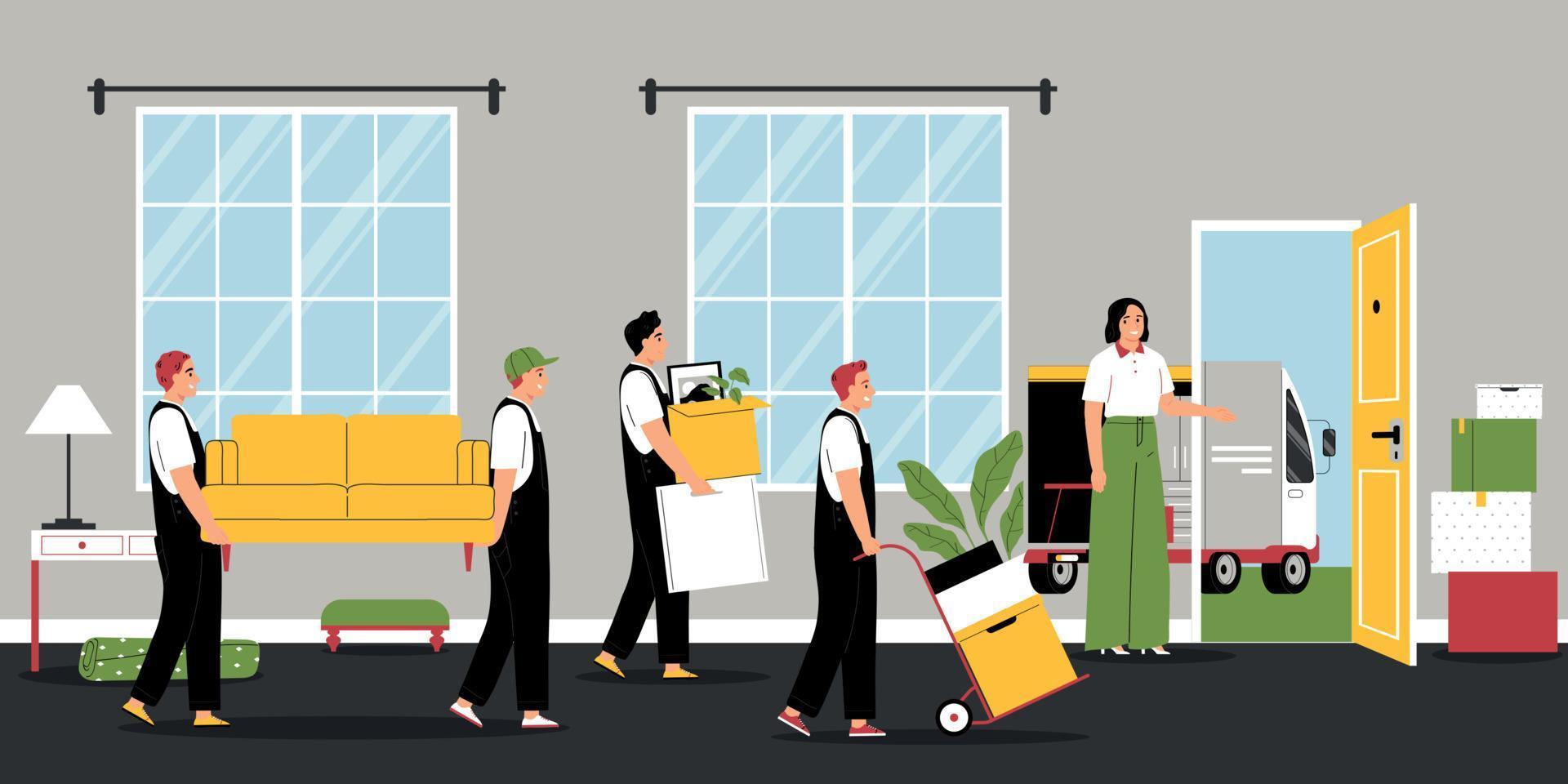 Moving To New House vector