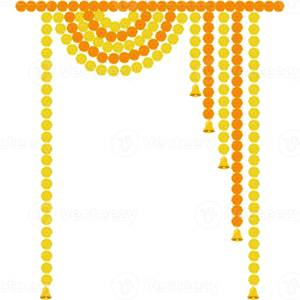 Toran marigold decoration diwali karwa choth indian festivals png