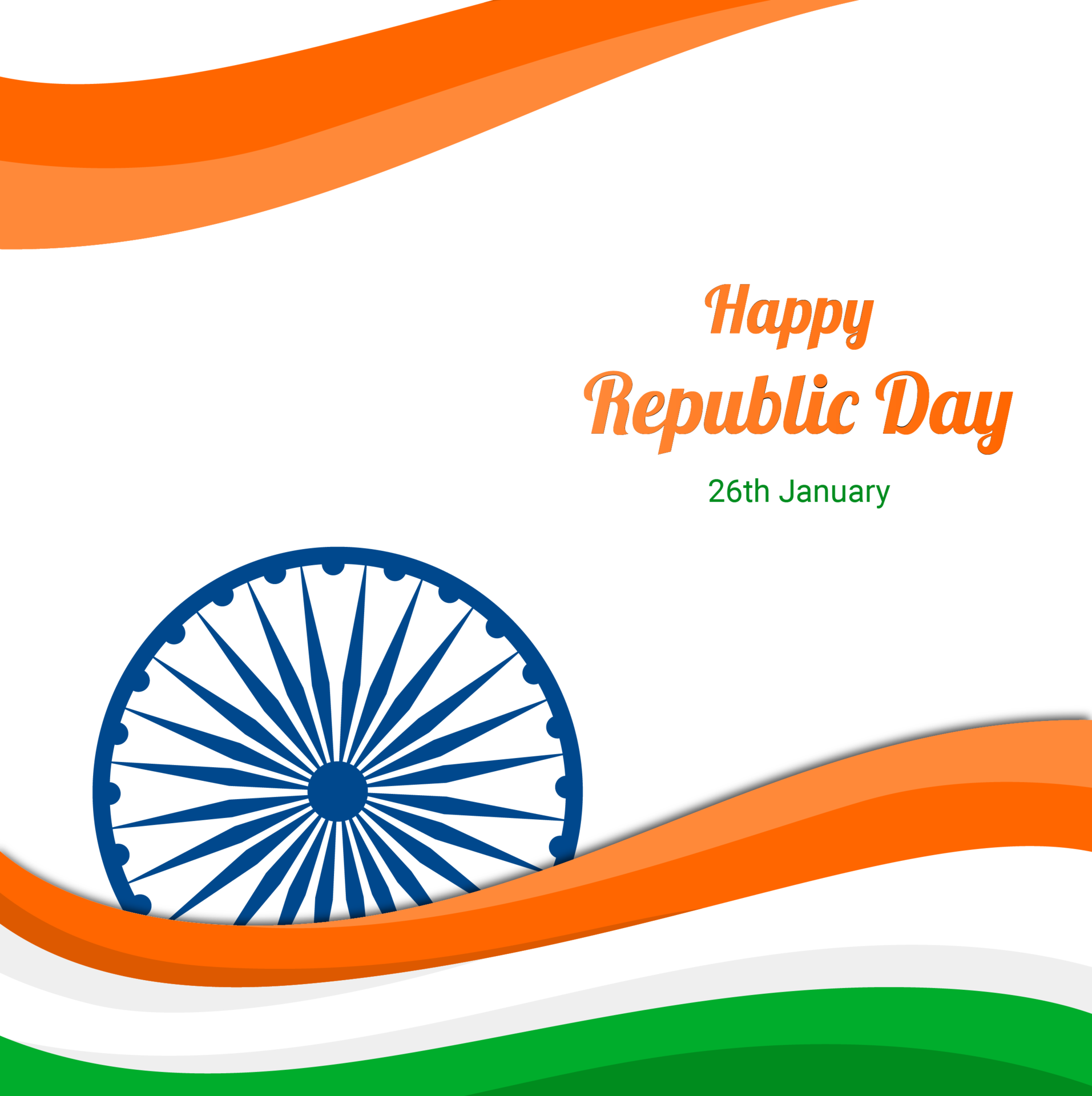 Happy republic day india 26 january 19775175 PNG