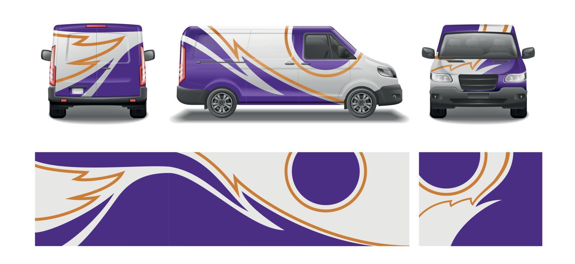 Wing Wrap Van Set vector