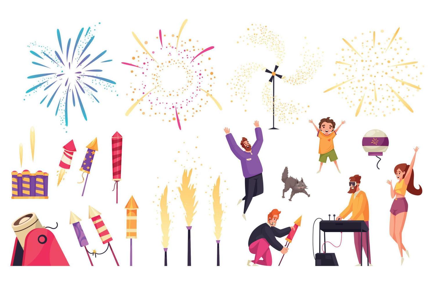 Fireworks Icons Set vector