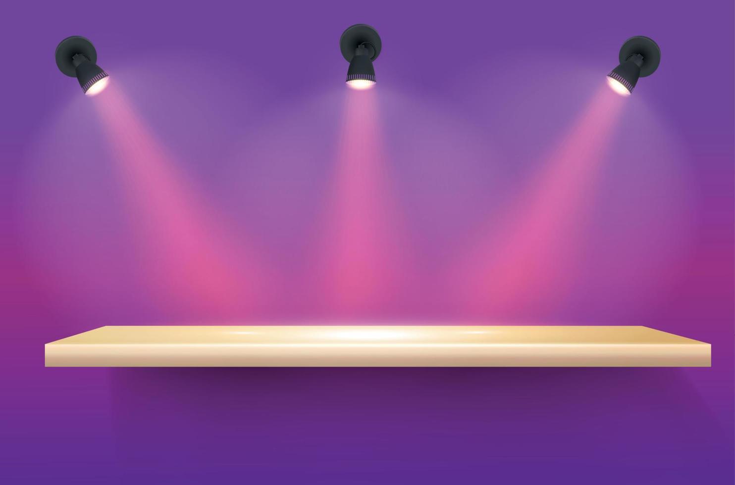 Spotlights Realistic Illustration vector