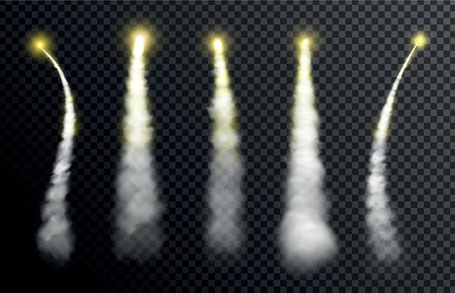 Signal Rockets Set vector