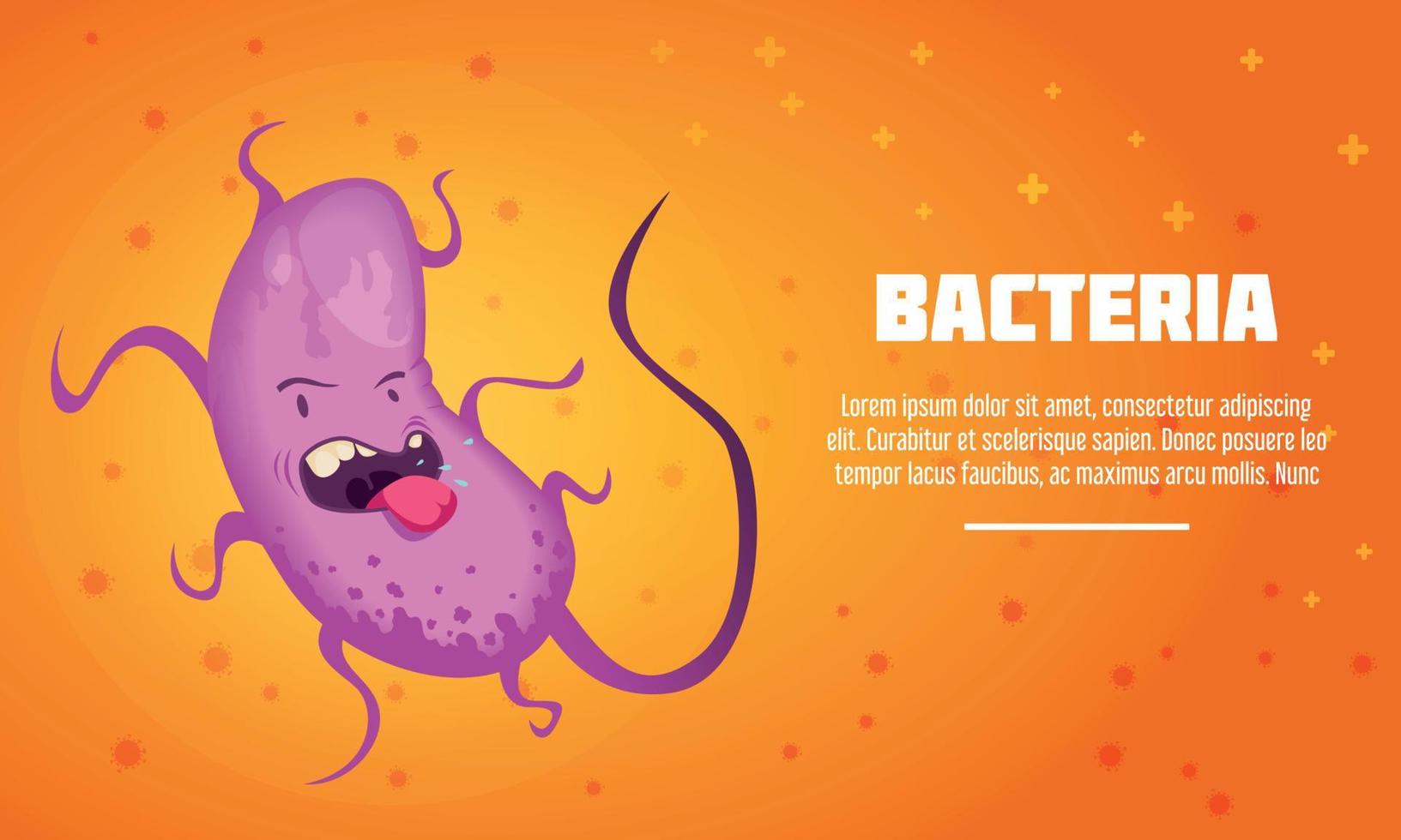 bacterias y virus póster vector