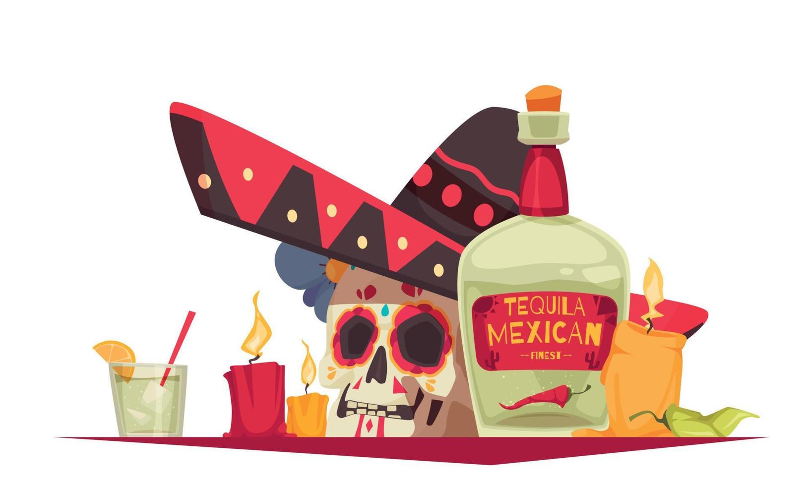 Day Of Dead Concept vector