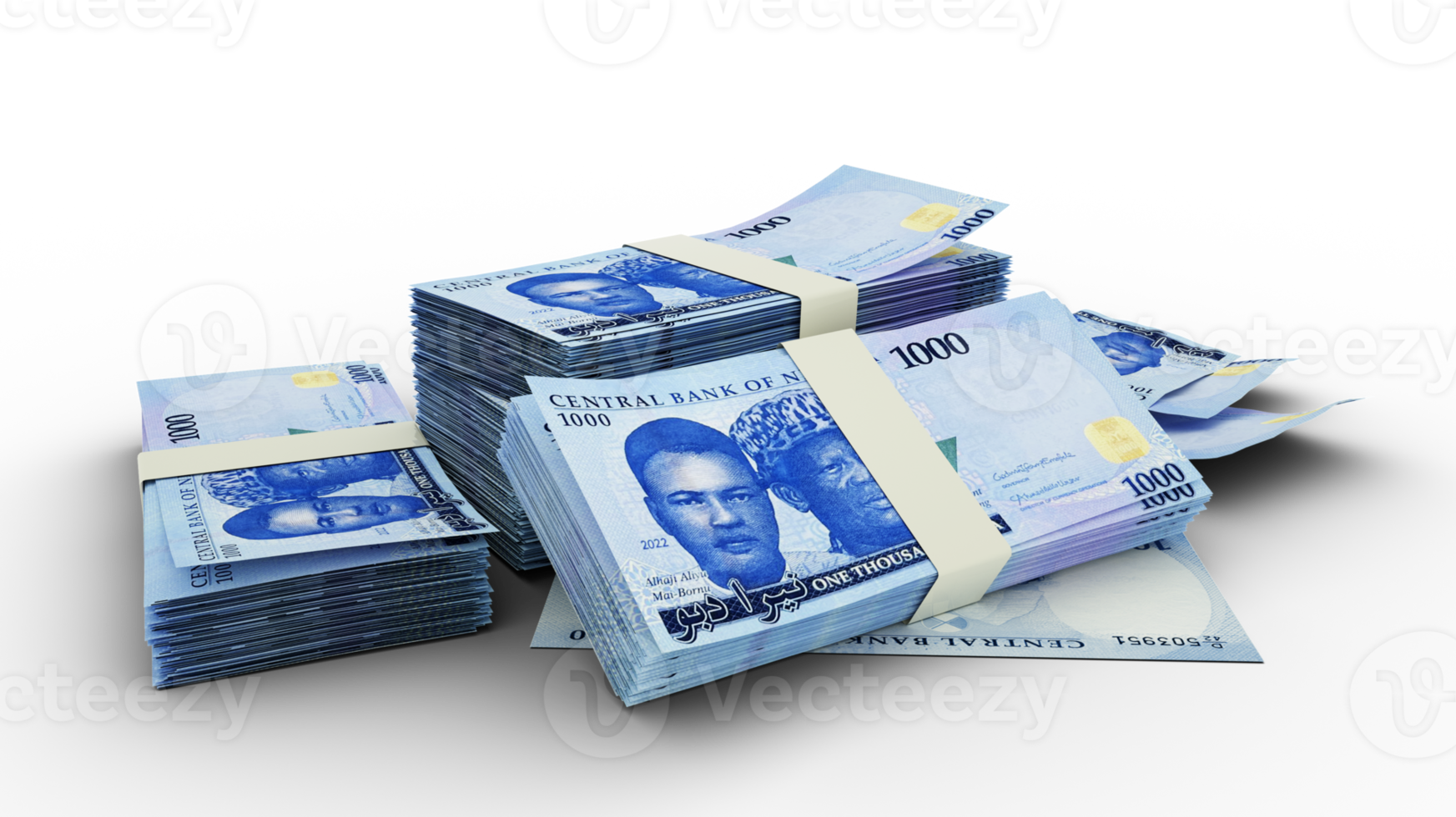 3D-Stapel nigerianischer Naira-Noten png