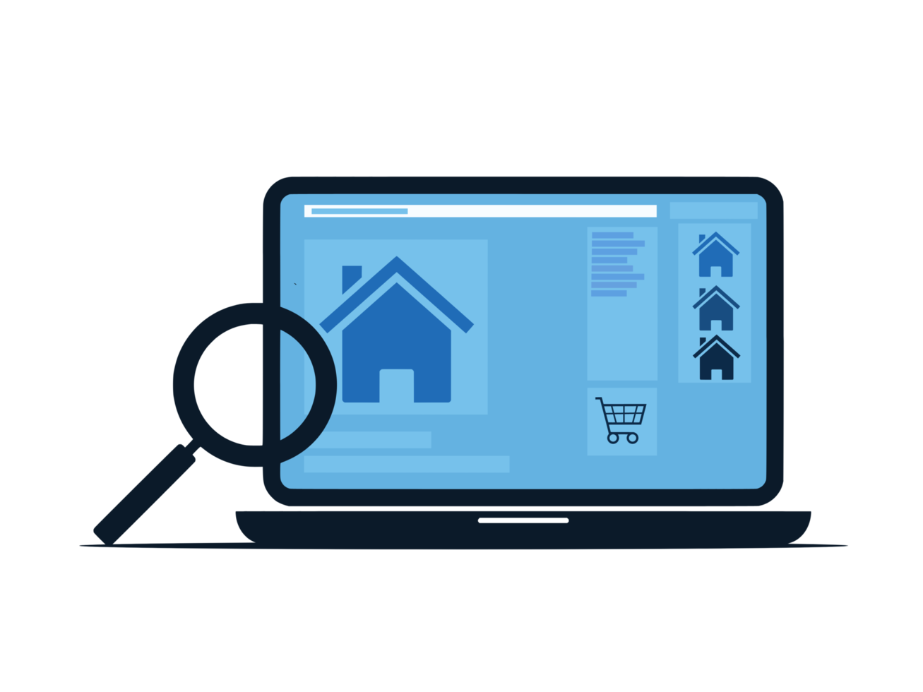 Search for house online png