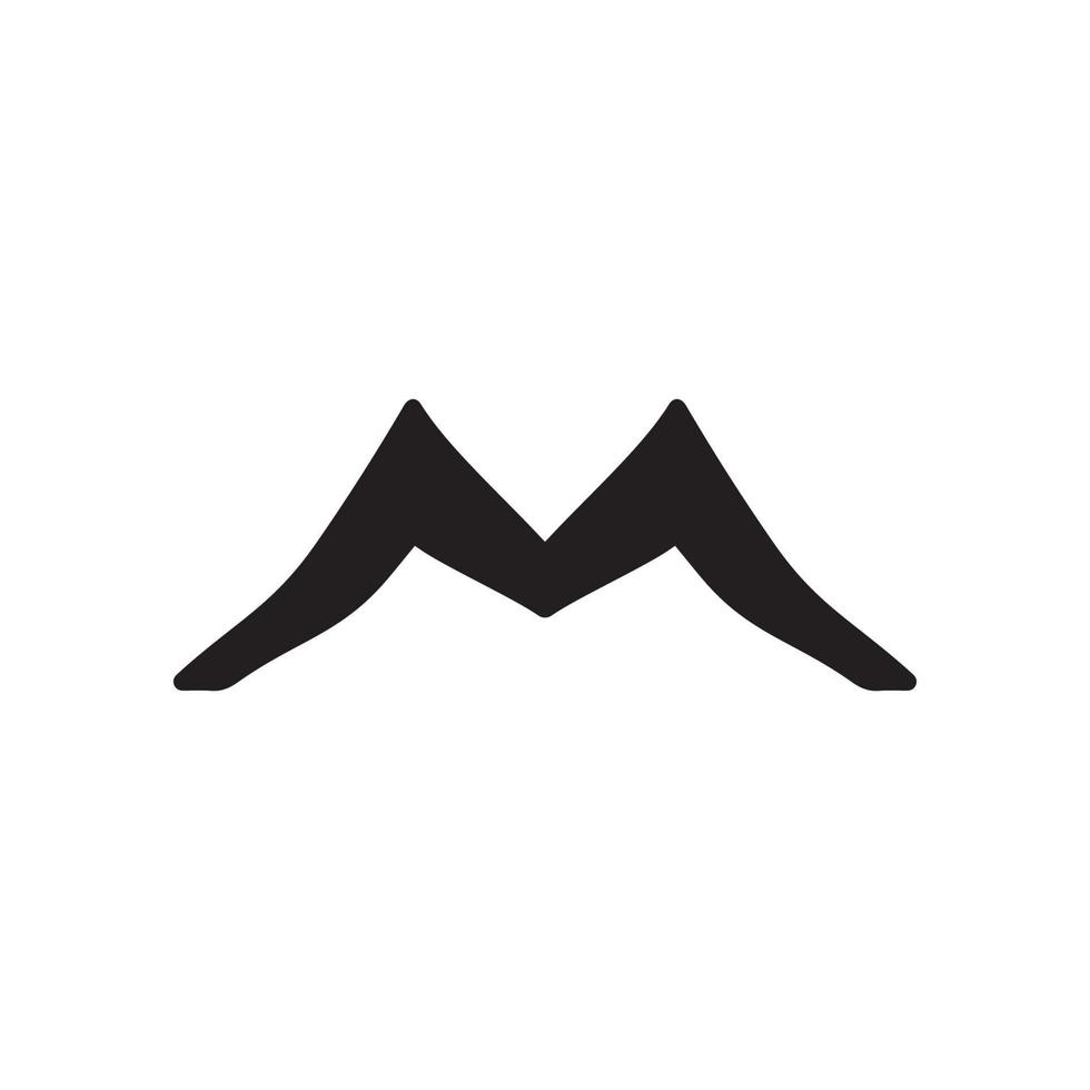 icono m. símbolo de fondo del cartel de la empresa m de estilo simple. elemento de diseño del logotipo de la marca m. m impresión de camisetas. vector para pegatina.