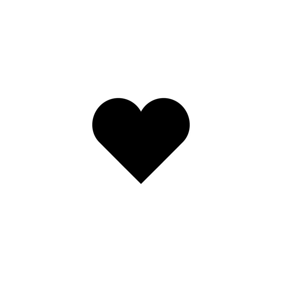 icono del corazón Botón "me gusta. símbolo de fondo del cartel del día de san valentín de estilo simple. elemento de diseño del logo de la marca del corazón. impresión de camisetas de corazón. vector para pegatina.