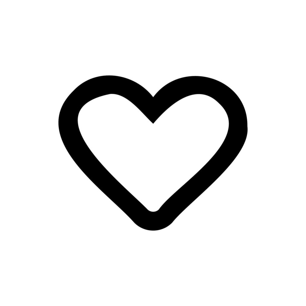 Heart icon. Like button. Simple style Valentine day poster background symbol. Heart brand logo design element. Heart t-shirt printing. vector for sticker.