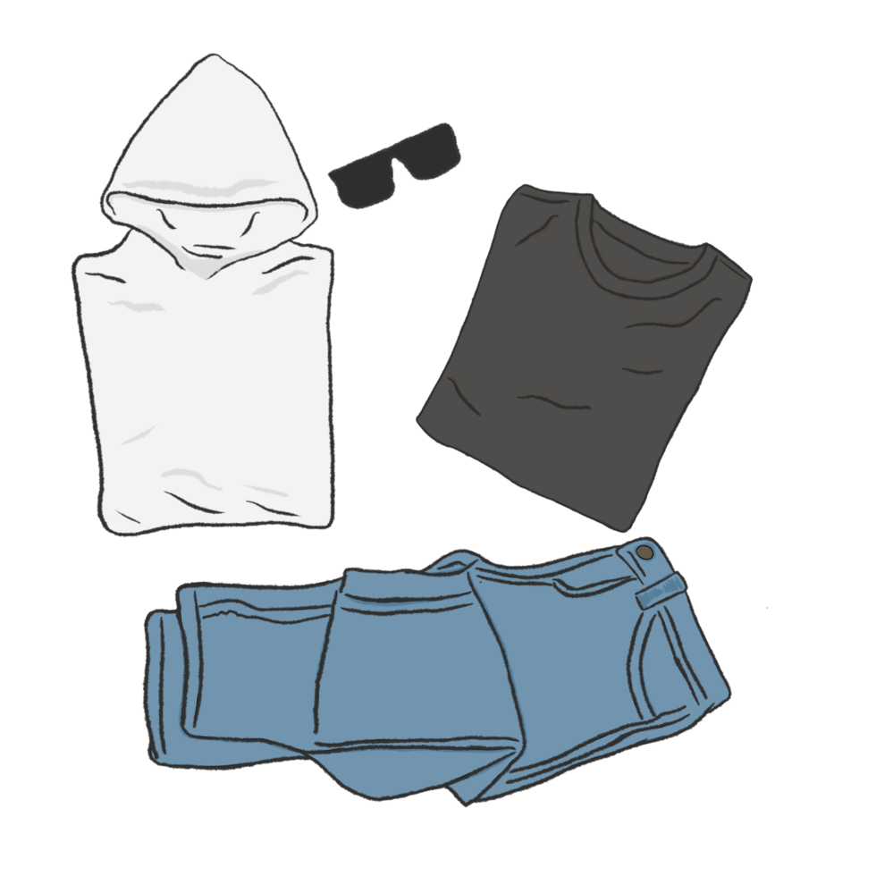 flat lay fashion outfit png