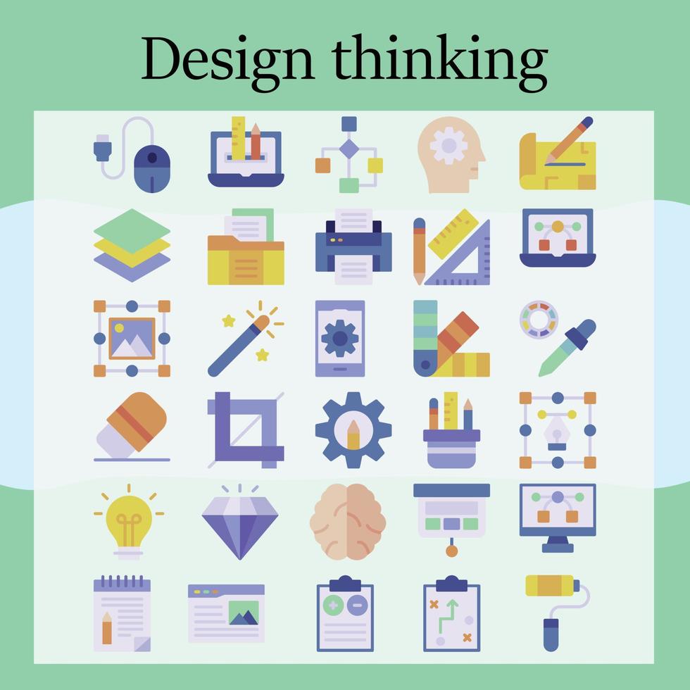 design thinking free icon pack download vector