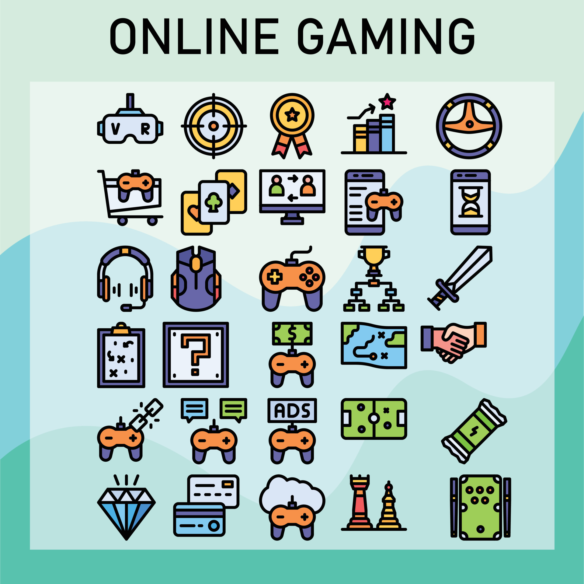 Online game - Free gaming icons