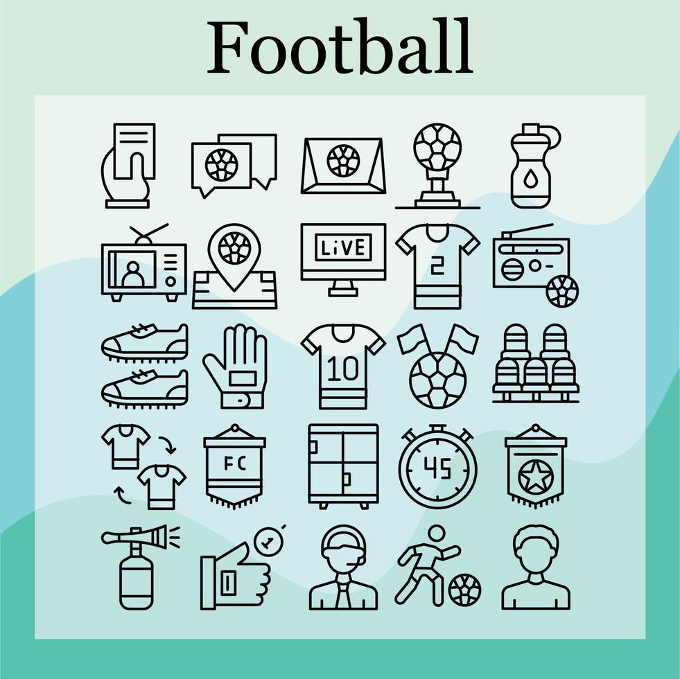 fútbol americano icono paquete para gratis descargar vector