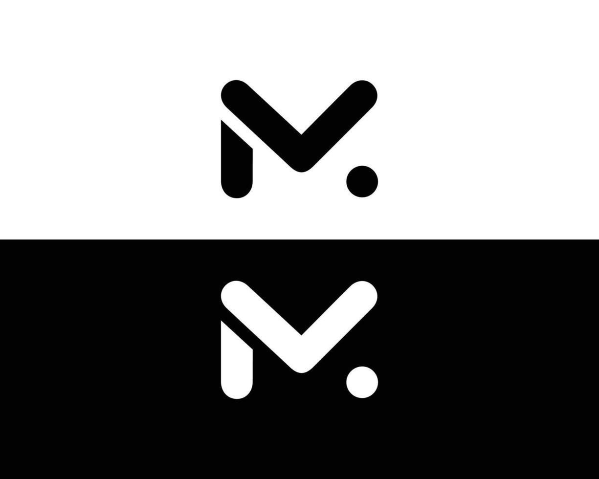 Initials M Logo Design Element Vector Template.