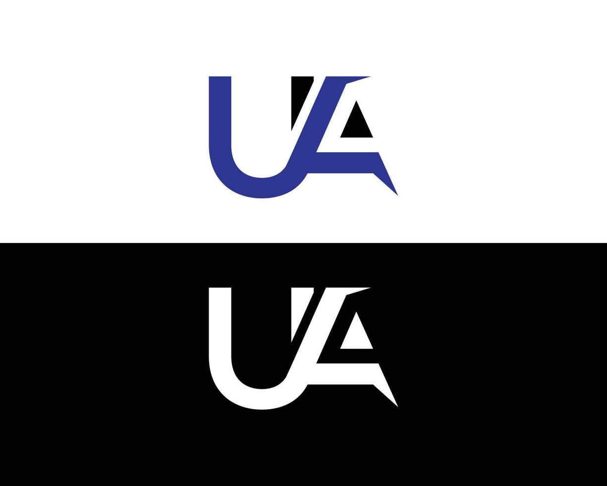 UA Logo Modern Design Vector Symbol Illustration Template.