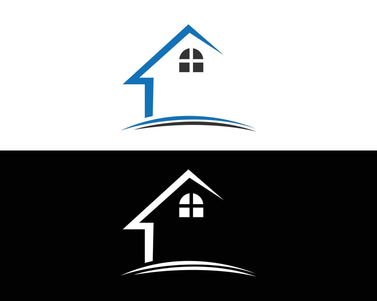 real inmuebles y casa logo diseño símbolo vector modelo.