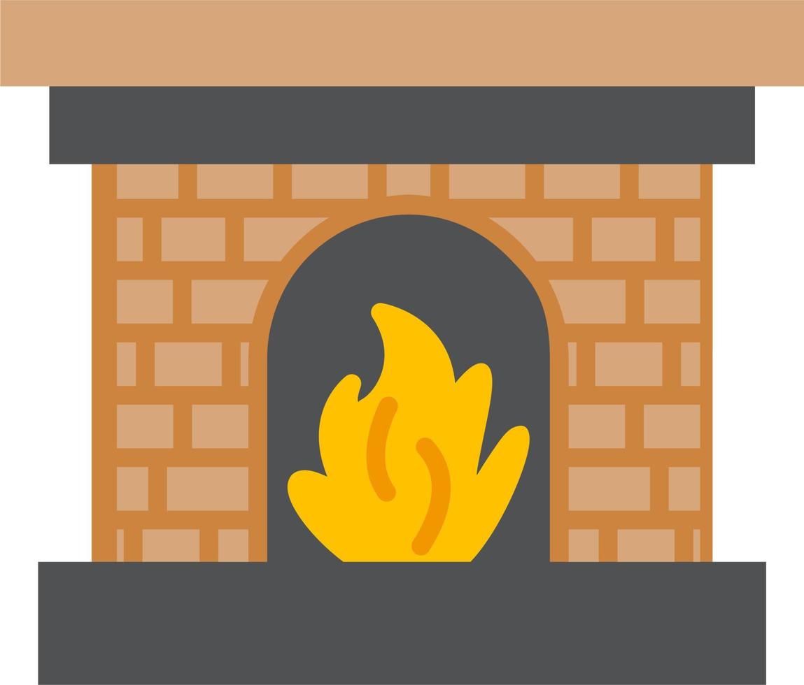 Fireplace Vector Icon