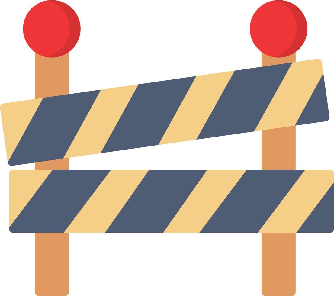 Road block Vector Icon