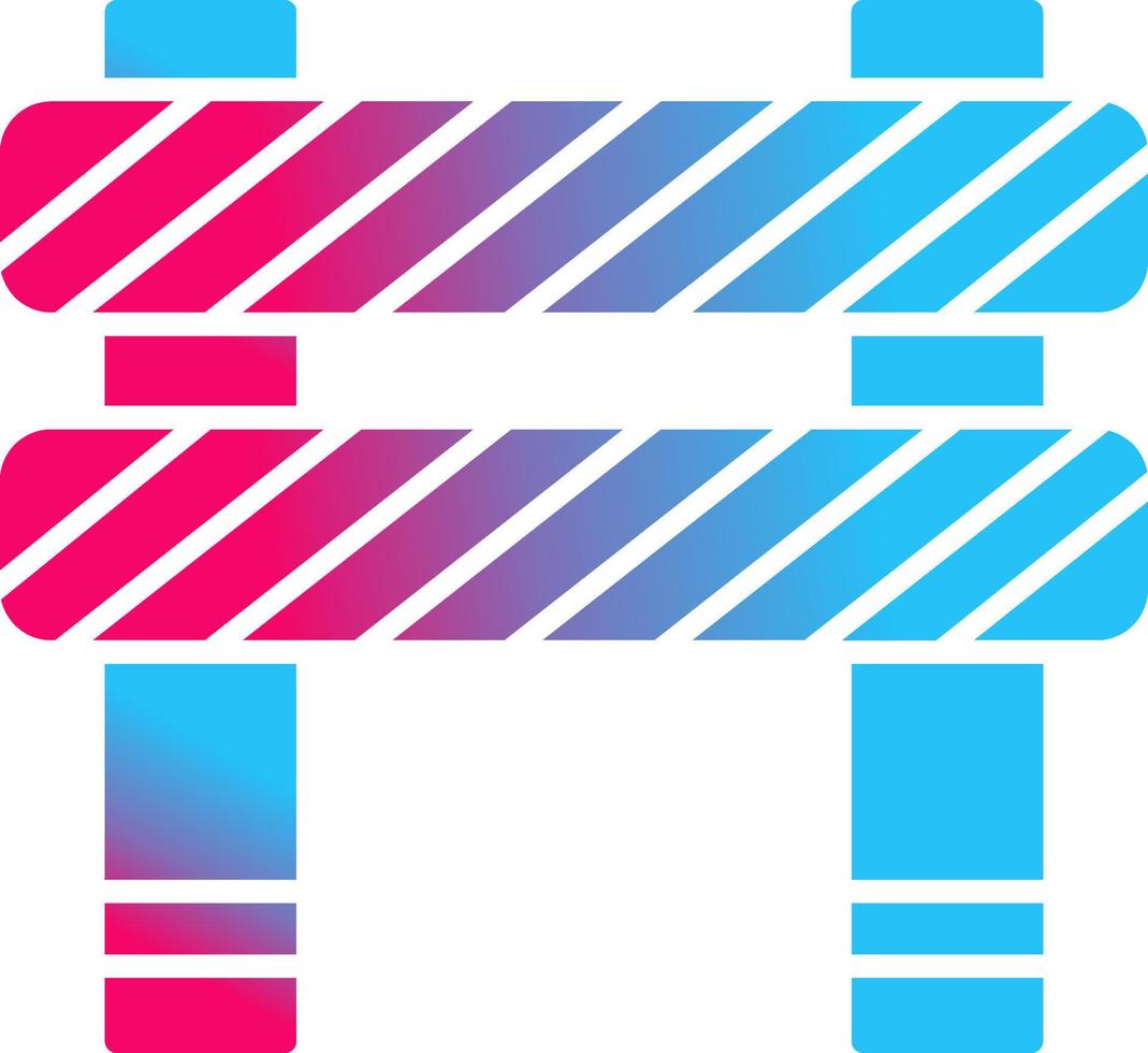 Unique Barrier Vector Icon