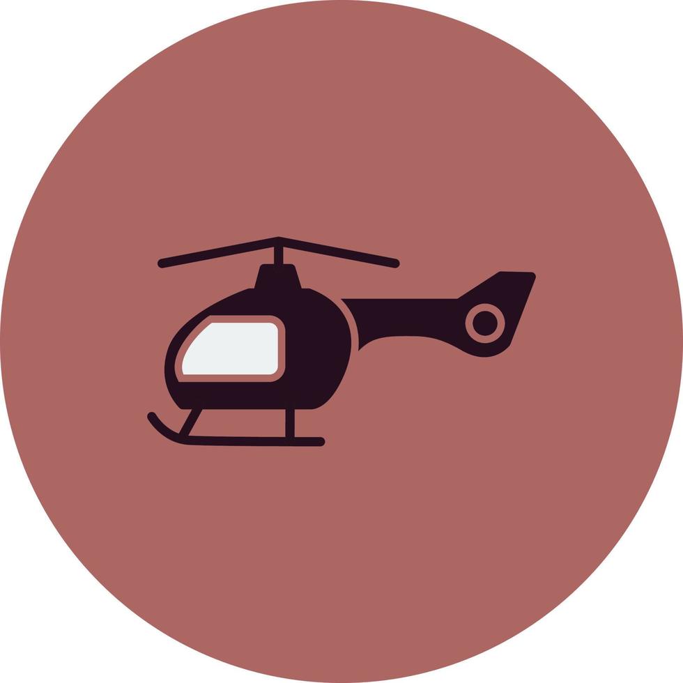 icono de vector de helicóptero