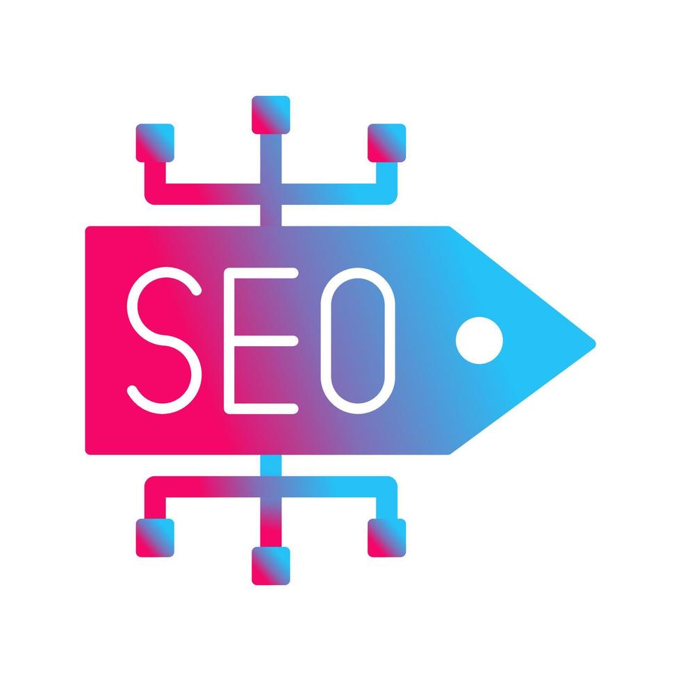 icono de vector de etiqueta seo