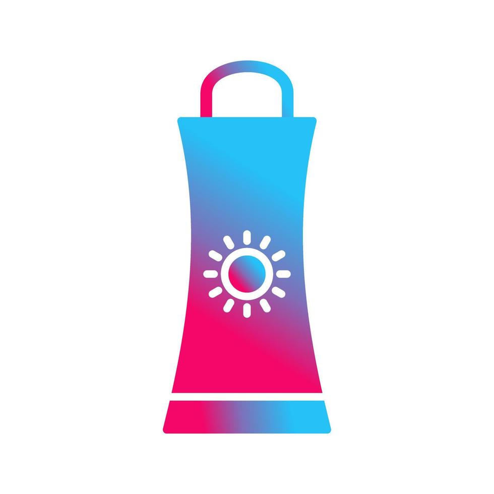 Sunblock Cream Vector Icon