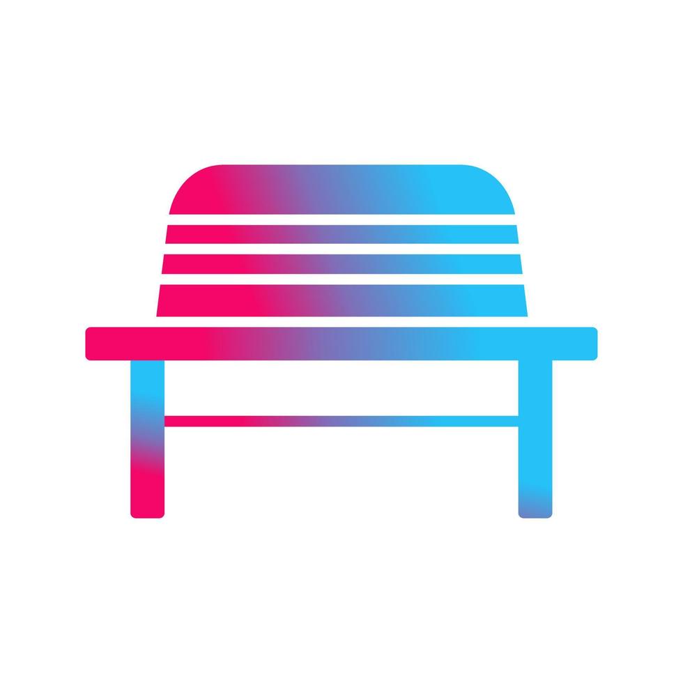 Garden Bench Vector Icon